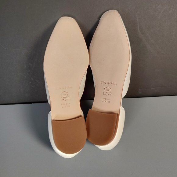 Via Spiga White Flat Shoes - Picture 2 of 9